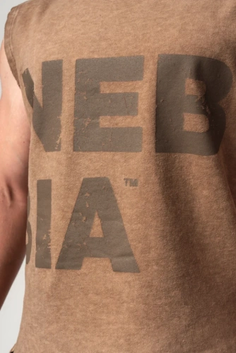 Майка Nebbia Washed-off Tank Top BEASTIN' 361 light brown