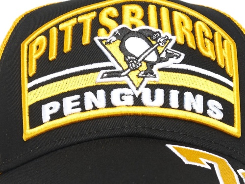Бейсболка ATRIBUTIKA & CLUB Pittsburgh Penguins №71, черн.-желт. 31326