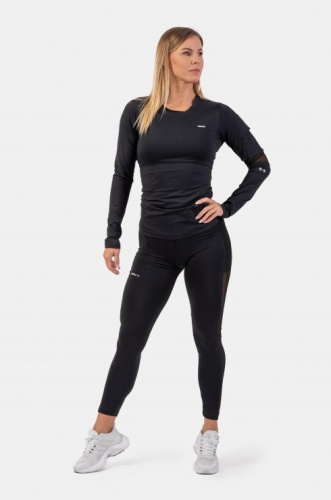 Лонгслив Nebbia Long Sleeve Smart Pocket Sporty Top 418 Black