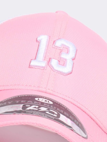 Бейсболка ATRIBUTIKA & CLUB №13, розов.-бел. 21175