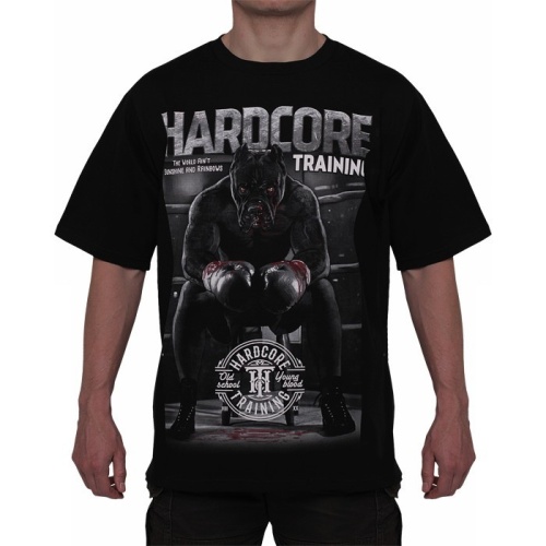 Футболка Hardcore Training х Ground Shark The Moment of Truth Black Oversized Fit hctshirt0450