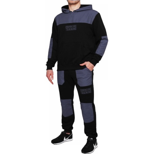 Толстовка Hardcore Training Voyager Black/Grey hcthood038