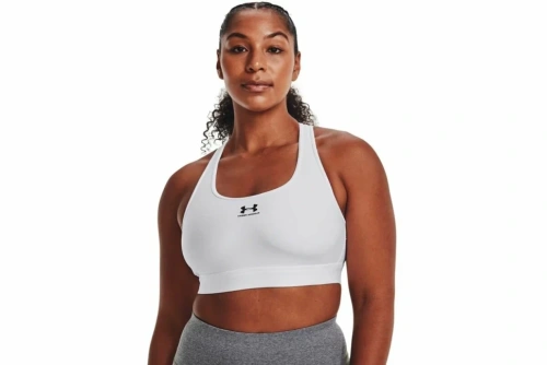Бра Under Armour UA Authentics Mid Padless-WHT 1373865-100