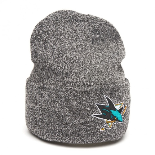 Шапка ATRIBUTIKA & CLUB San Jose Sharks, серый меланж 59341